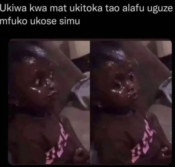 Ukiwa kwa mat ukitoka tao alafu uguze mfuko ukose simu 4