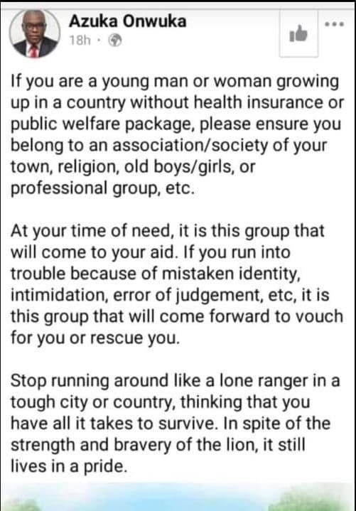 Azuka onwuka 18h if you are a young man or woman growing up in a country without