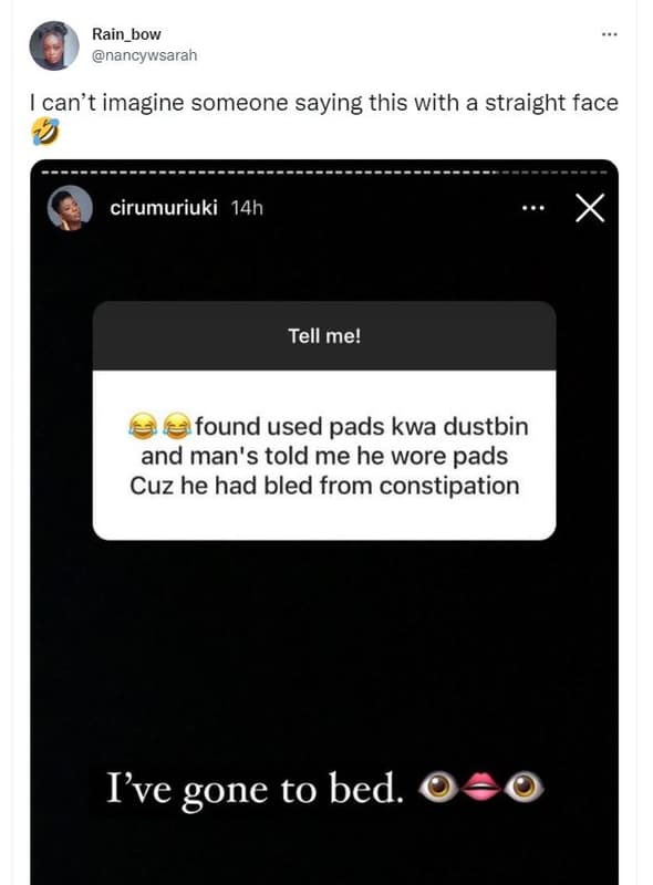 Rain_bow nancywsarah can't imagine someone saying this with a straight face ciru