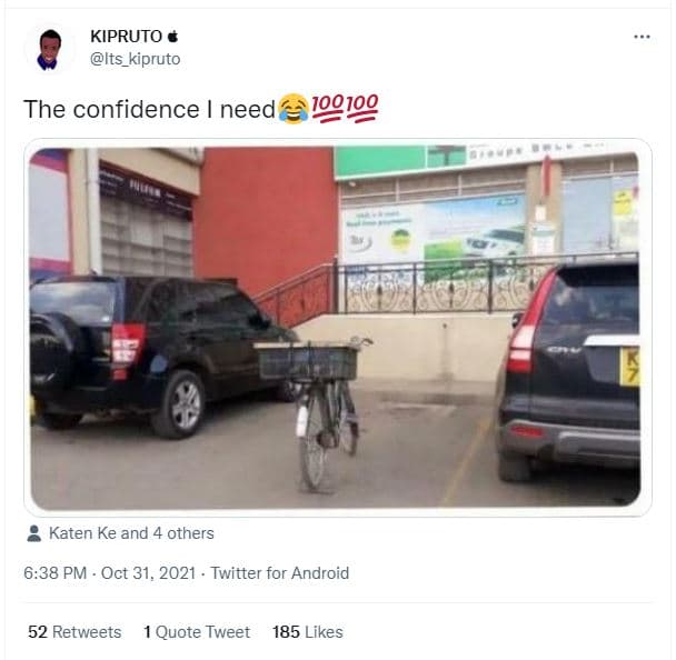 Kipruto its_kipruto the confidence need katen ke and 4 others 638 pm oct 31, twi