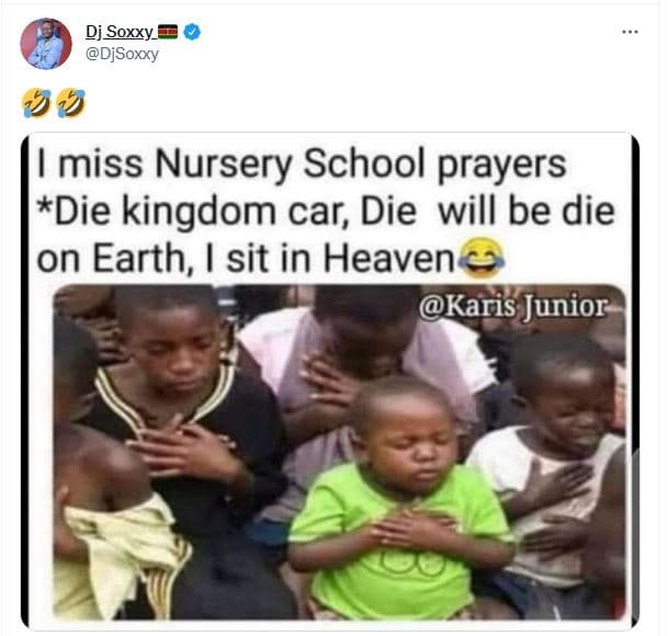 Dj soxxye djsoxxy miss nursery school prayers die kingdom car, die will be die o