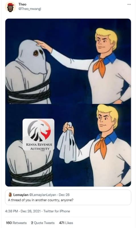 Theo theo_mwangi kenya revenue authority lemayian lemayianleiyan dec 28 thread o