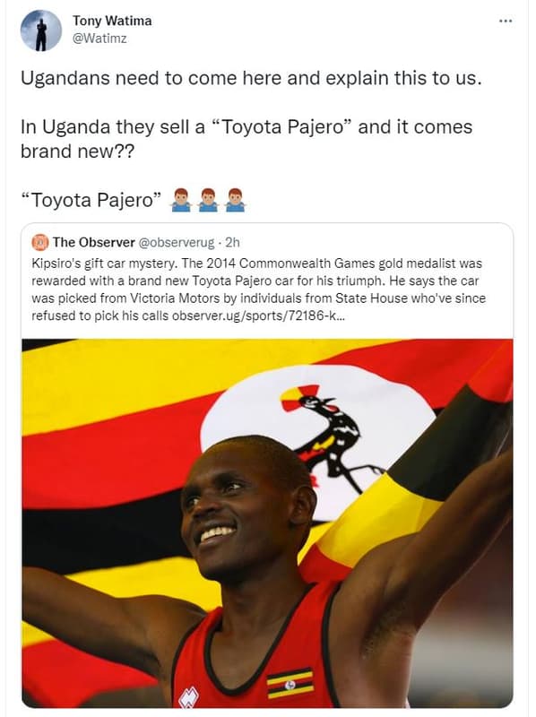 Tony watima watimz ugandans need to come here and explain this to us in uganda t