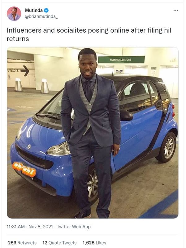 Mutinda brianmutinda influencers and socialites posing online after filing nil r