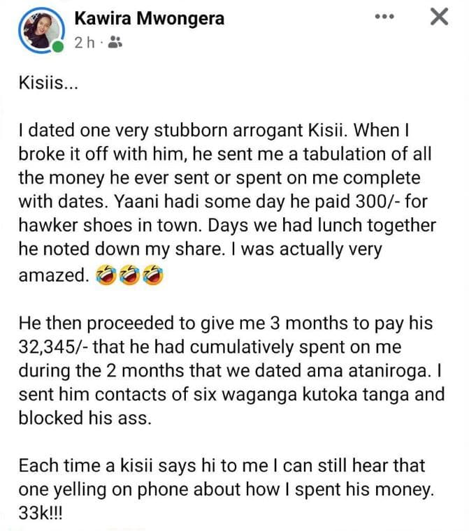 Kawira mwongera 2 h kisiis dated one very stubborn arrogant kisii. when broke it