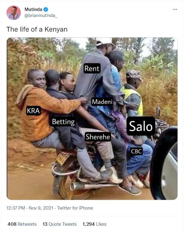 Mutinda brianmutinda the life of a kenyan rent madeni kra salo sherehe cbc 12.37