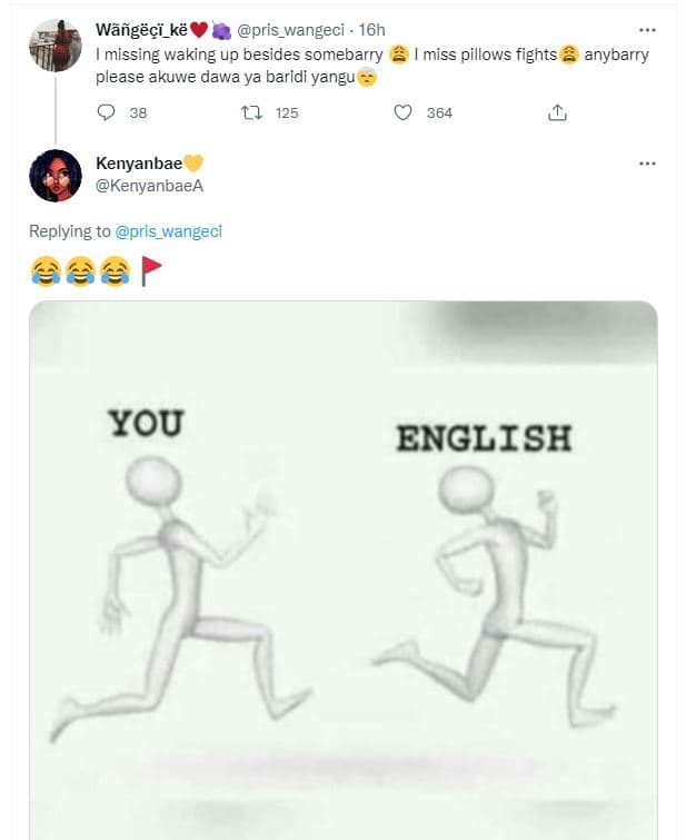 Wãñgëçi_kë pris_wangeci . 16h 1 missing waking up besides somebarry please akuwe