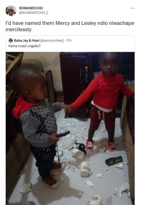 Kuwamocho kuwamocho_2 1'd have named them mercy and lesley ndio niwachape mercil