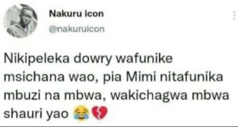 Nakuru icon nakuruicon nikipeleka dowry wafunike msichana wao, pia mimi nitafuni