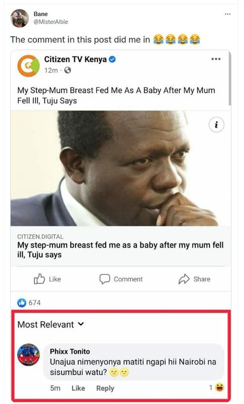 Bane misteralbie the comment in this post did me in citizen tv kenya 12m my step