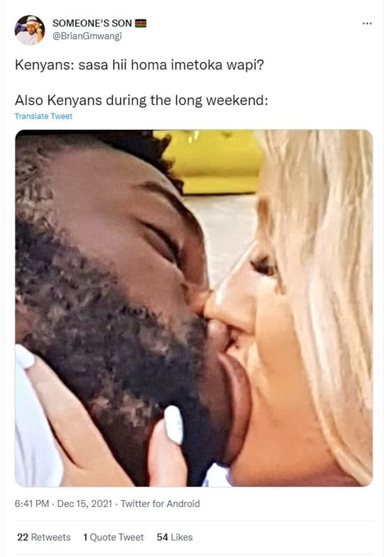 Someone's son briangmwangi kenyans sasa hii homa imetoka wapi? also kenyans duri