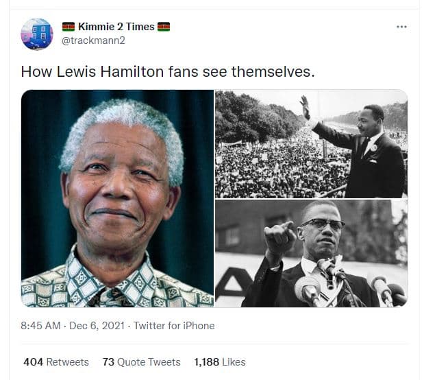 Kimmie 2 times trackmann2 how lewis hamilton fans see themselves 8.45 am dec 6,