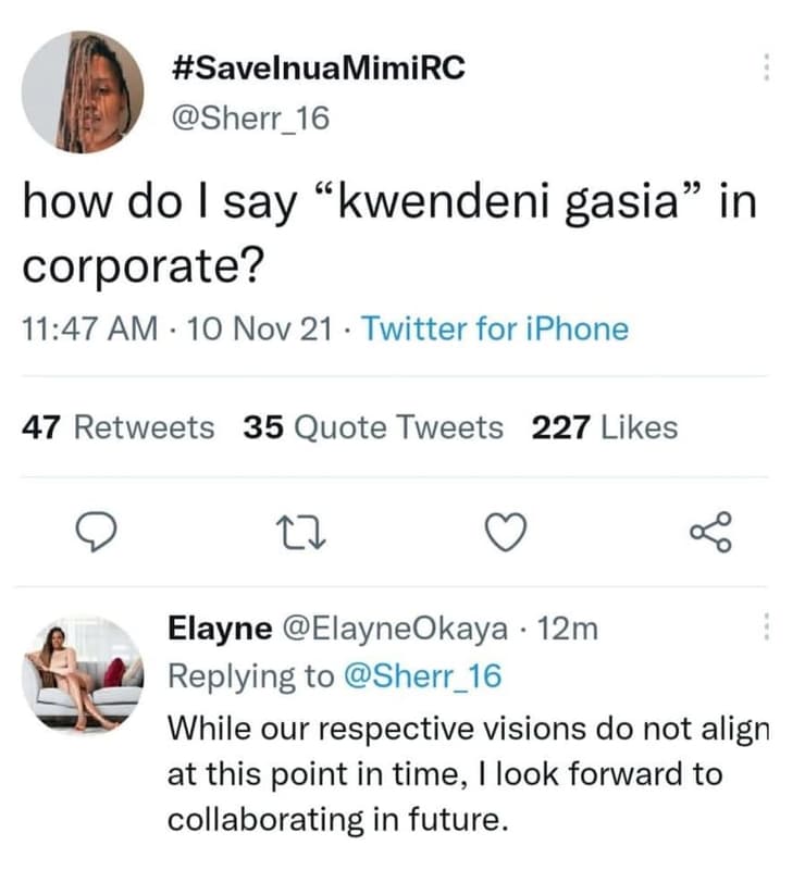 Savelnuamimirc sherr_16 how do say 66 kwendeni gasia' 9 in corporate? 1147 am 10