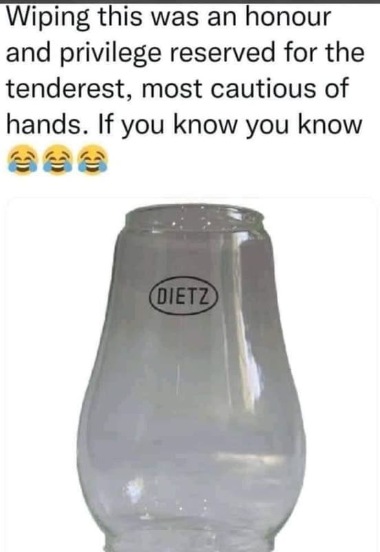 Wiping this was an honour and privilege reserved for the tenderest, most cautiou