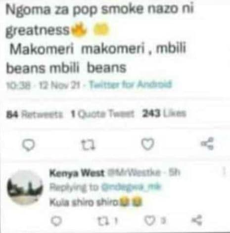 Ngoma za pop smoke nazo ni greatness makomeri makomeri mbil beans mbilt beans o