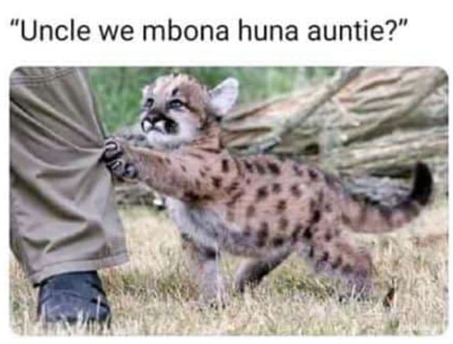 Uncle we mbona huna auntie? rhhs