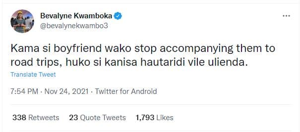Bevalyne kwamboka bevalynekwambo3 kama si boyfriend wako stop accompanying them