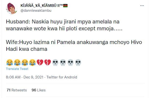 Kojññ_yã_kdmbá danniewakiambu husband naskia huyu jirani mpya amelala na wanawak