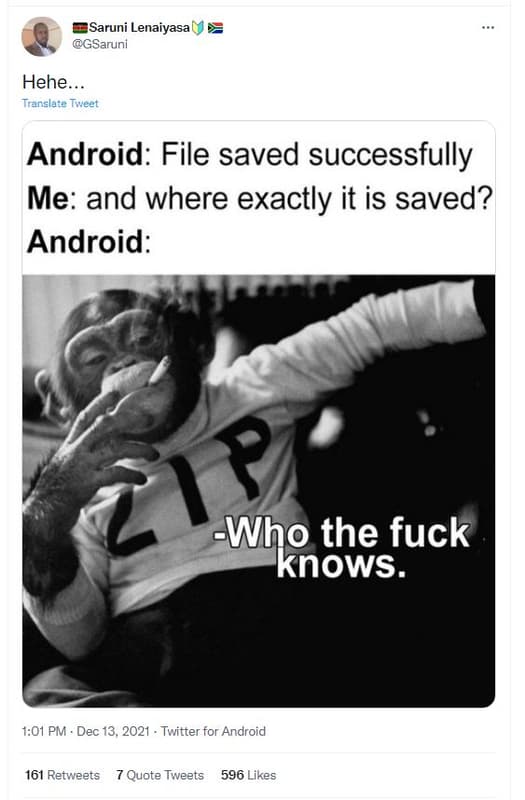 Saruni lenaiyasa gsaruni hehe trarslate tweet android file saved successfully me