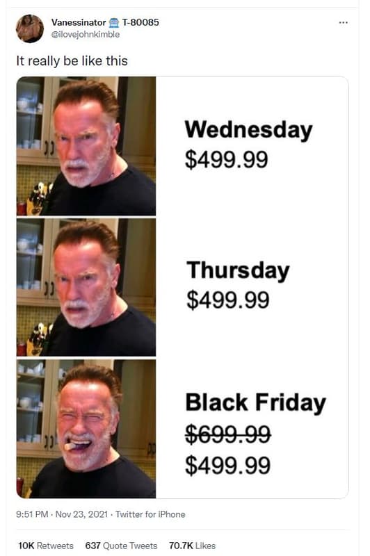 Vanessinator t iloveiohnkimble it really be like this wednesday .99 thursday .99