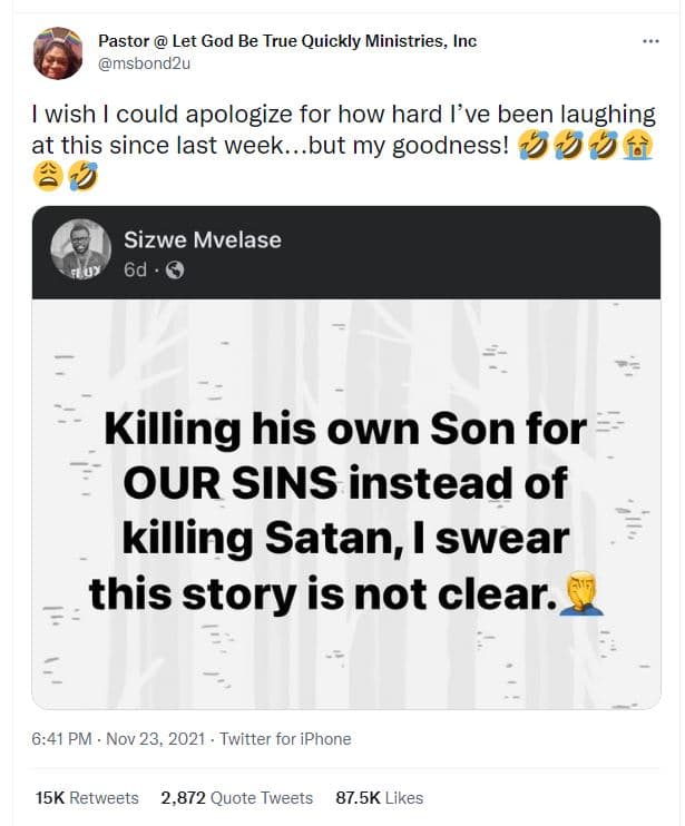 Pastor let god be true quickly ministries inc msbondzu wish could apologize for