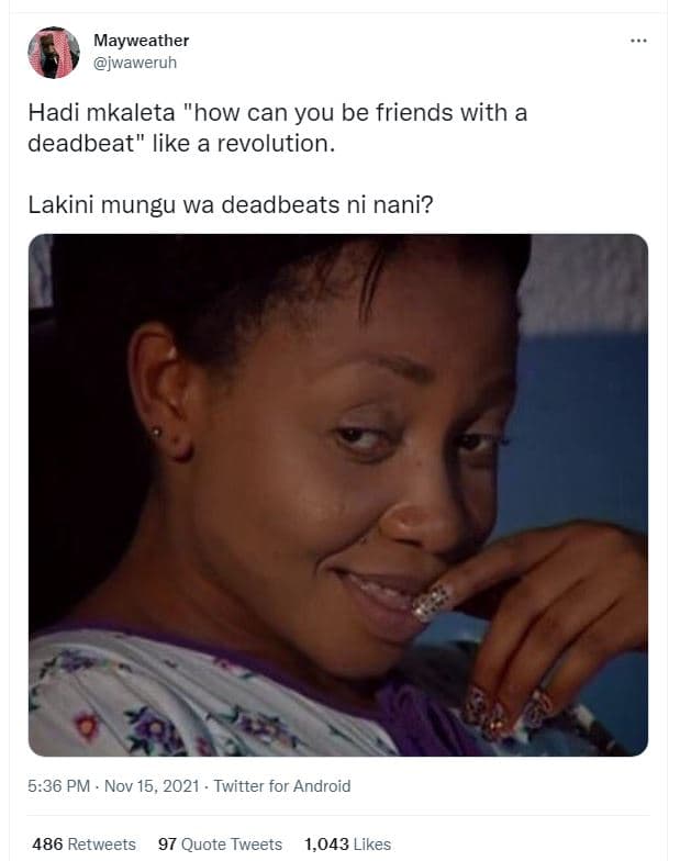 Mayweather jwaweruh hadi mkaleta 'how can you be friends with a deadbeat like a