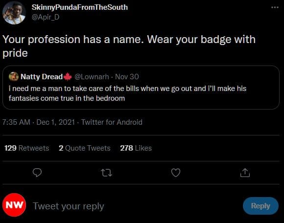 Skinnypundafromthesouth apir_d your profession has a name_ wear your badge with