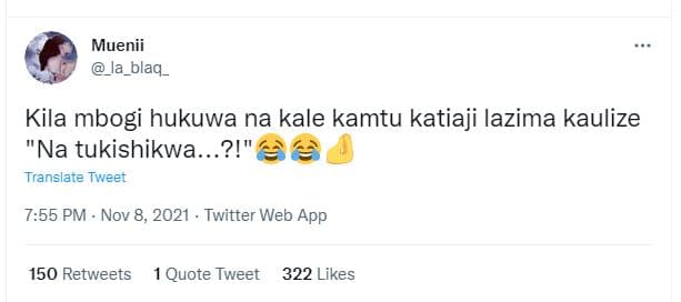 Muenii _la blaq _ kila mbogi hukuwa na kale kamtu katiaji lazima kaulize na tuki