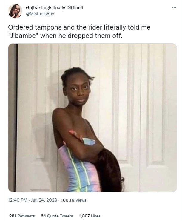 Gojira logistically difficult mistressray ordered tampons and the rider literall