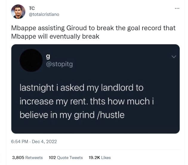 Tc totalcristiano mbappe assisting giroud to break the goal record that mbappe w