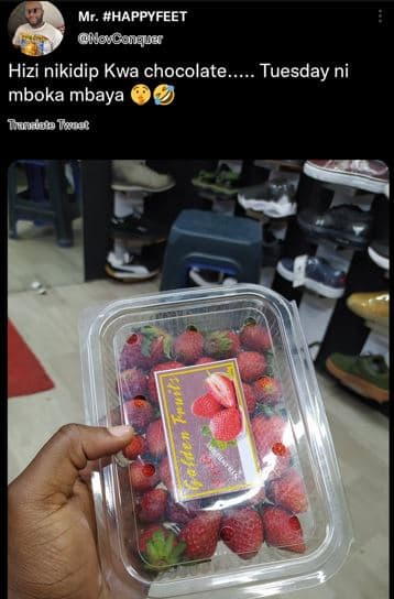 Mr. happyfeet nonconguar hizi nikidip kwa chocolate_ tuesday ni mboka mbaya duns