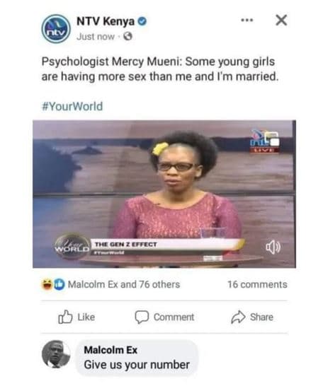 Ntv kenya justnow psychologist mercy mueni some young girls are having more sex