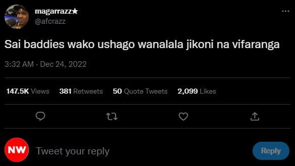 Magarrazzk afcrazz sai baddies wako ushago wanalala jikoni na vifaranga 3.32 am