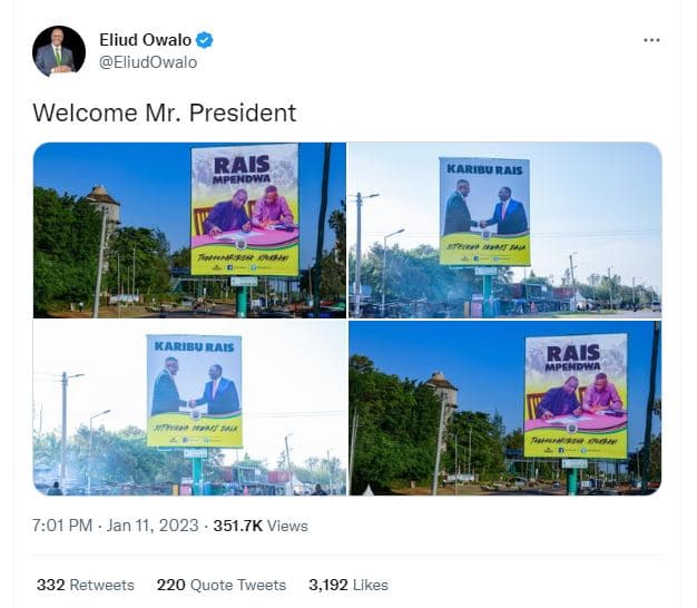 Eliud owalo eliudowalo welcome mr. president ras kariburais ba kariburais rais c