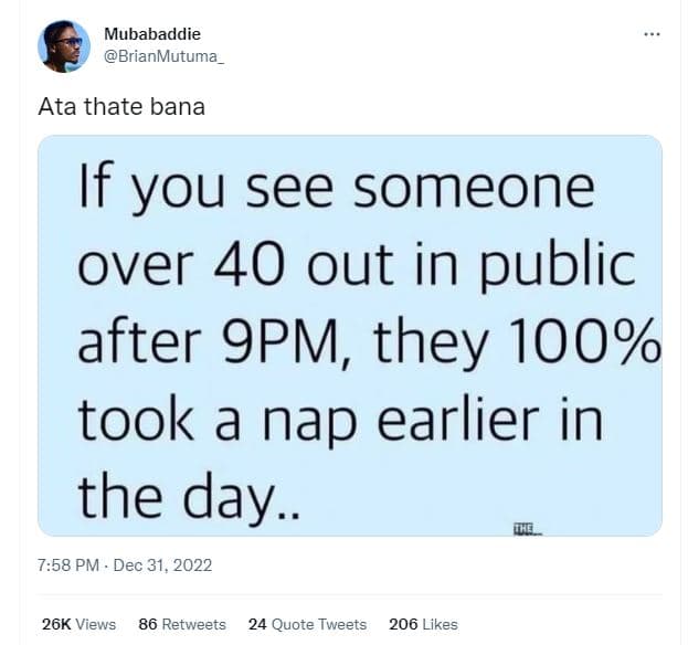 Mubabaddie brianmutuma_ ata thate bana if you see someone over 40 out in public