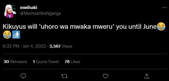 Mwihaki mwihakiwanganga kikuyus will 'uhoro wa mwaka mweru' you until junet 6.32