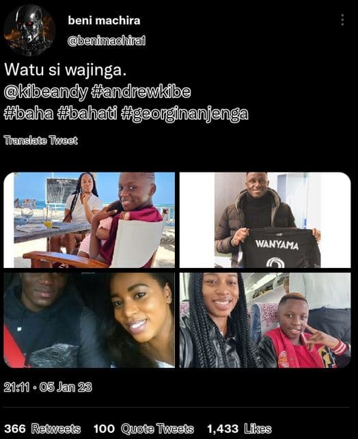 Beni machira benimachira watu si wajinga kibeandy andrewkibe baha bahad eoligina