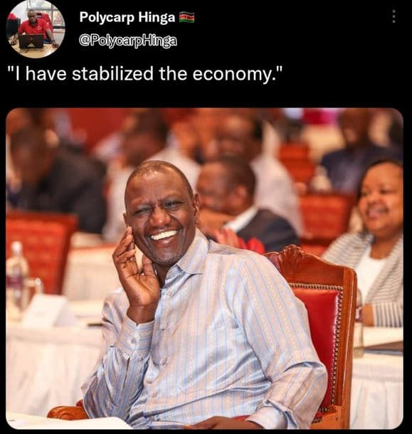 Polycarp hinga polycanphinga have stabilized the economy