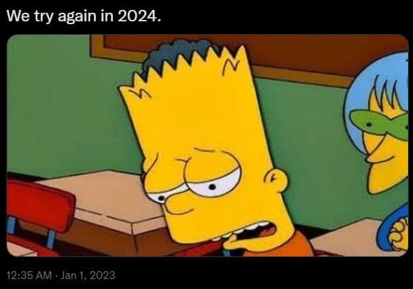 We try again in 12.35 am jan 1,