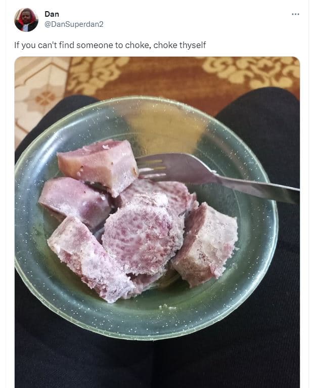 Dan dansuperdan2 if you can't find someone to choke choke thyself