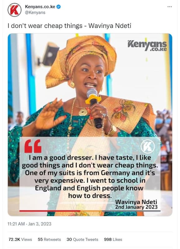 Kenyans.co.ke kenyans don't wear cheap things wavinya ndeti kenygng gg lama good