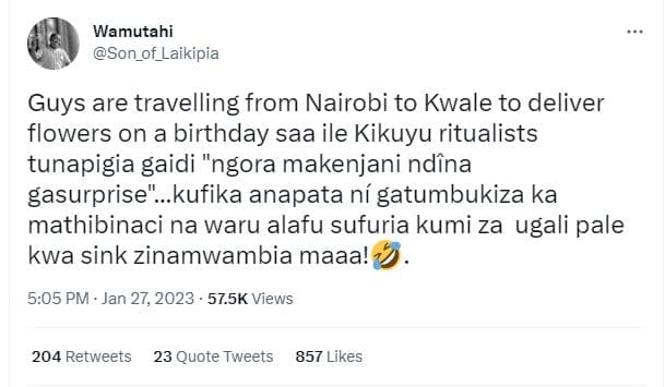 Wamutahi son_of_laikipia guys are travelling from nairobi to kwale to deliver fl