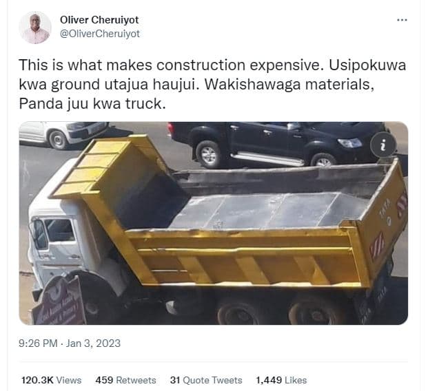 Oliver cheruiyot olivercheruiyot this is what makes construction expensive. usip