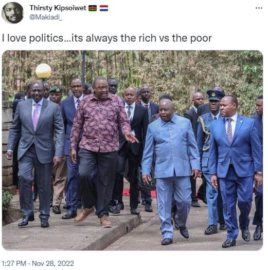 Thirsty kipsoiwet makiadi _ love politics.its always the rich vs the poor 1.27 p