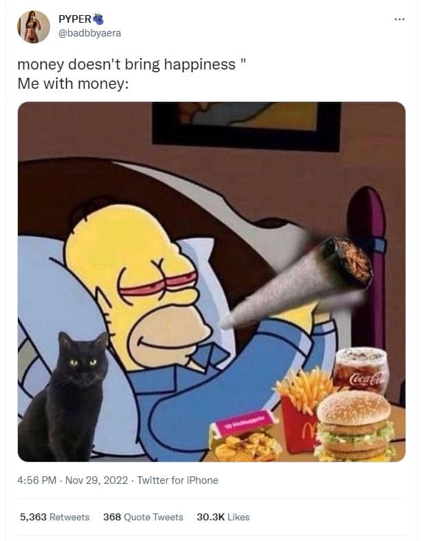 Pyper badbbyaera money doesn't bring happiness me with money cal 4.56 pm nov 29,