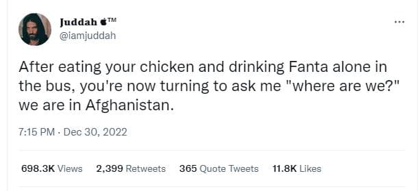 Juddab gtm iamjuddah after eating your chicken and drinking fanta alone in the b