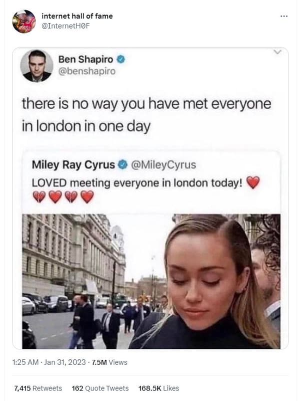 Internet hall of fame internethof ben shapiro benshapiro there is no way you hav