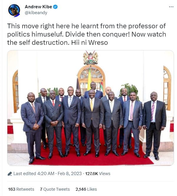 Andrew kibe kibeandy this move right here he learnt from the professor of politi