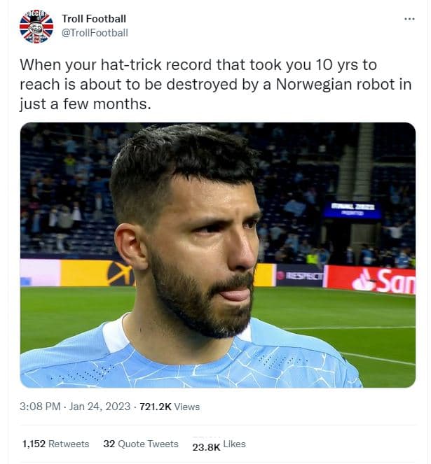 Troll football trollfootball when your hattrick record that took you 10 yrs to r