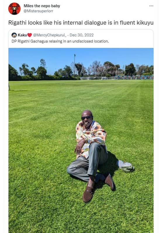 Miles the nepo baby mistersuperiorr rigathi looks like his internal dialogue is